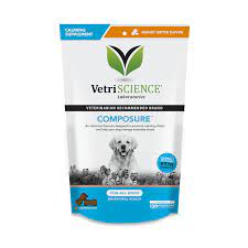 Composure Calming Support for Dogs (45 Bite Size Chews) -Variety of Flavors