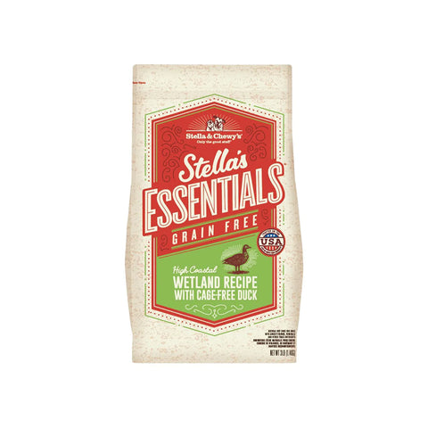Stella & Chewy's Essentials Cage-Free Duck Kibble Dog Food (Grain Free)-Various Sizes