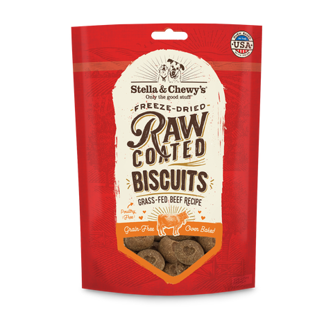 Stella & Chewy's Grain Free Raw Coated Biscuit Treats Various Flavors