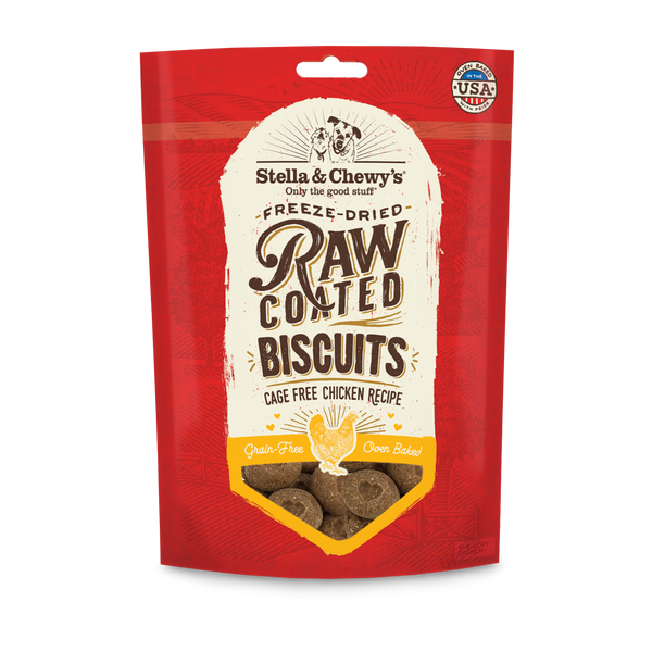 Stella & Chewy's Grain Free Raw Coated Biscuit Treats Various Flavors