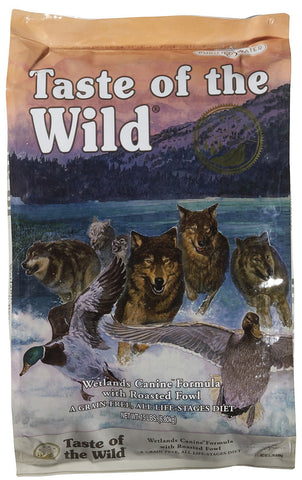 Taste of the Wild Grain Free Dry Dog Food Wetlands Canine® Formula with Roasted Fowl