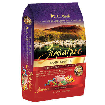 Zignature Grain Free Dry Dog Food Lamb