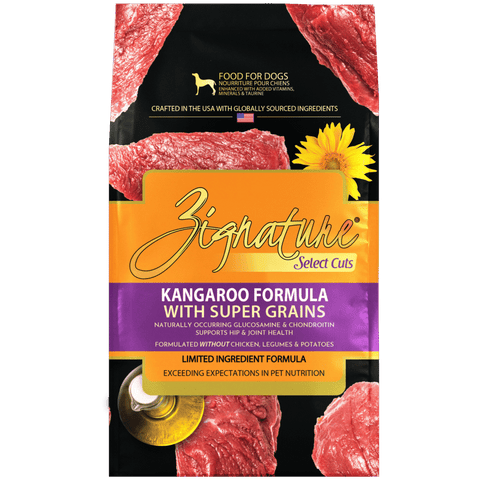Zignature Select Cuts  Kangaroo Dry Dog Food (W/ Super Grains)