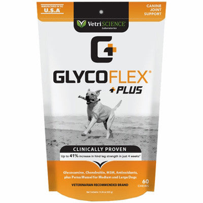 Vetriscience Laboratories Glyco Flex Plus Joint Supplement For Large Dogs (60 count)
