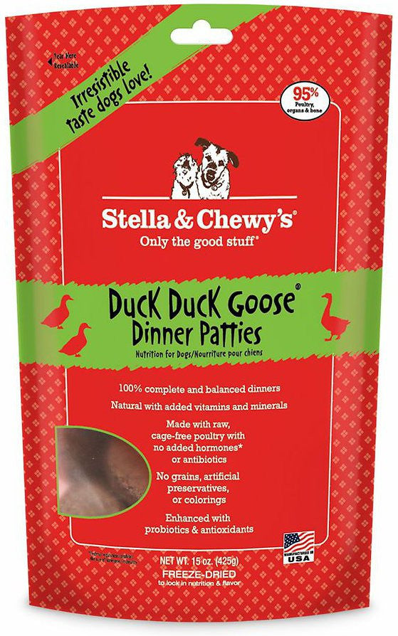 Stella & Chewy's Grain Free Freeze-Dried Patties Duck Duck Goose