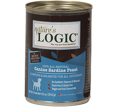 Nature's Logic Grain Free Canned Dog Food Sardine -13oz-