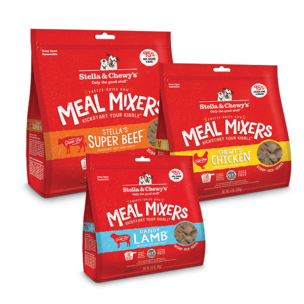 Stella & Chewy's Freeze-dried Raw Meal Mixers (various sizes and flavors)