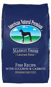 American Natural Premium Legume Free Dog Food Fish with Zucchini & Carrots Recipe