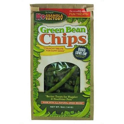 K9 Granola Factory Grain Free Healthy Snacks Green Bean Chips (5oz)