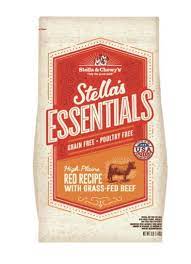 Stella & Chewy's Essentials Grass-Fed Beef Kibble Dog Food (Grain Free)-Various Sizes