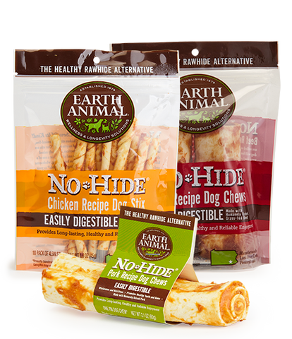 Earth Animal No Hide Chews Various Sizes & Flavors